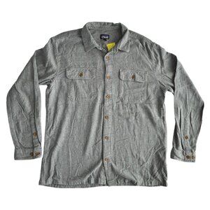 Patagonia Long Sleeved Fjord Flannel Shirt (Feather Grey)